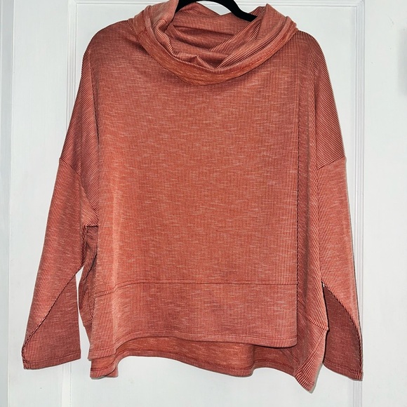 89th & Madison Sweaters - 89th & Madison Orange Cowl Neck Sweater